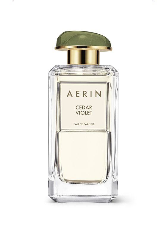 AERIN Cedar Violet Eau de Parfum, Luminescent, Floral Woody in Green/Gold, Size: 100ml