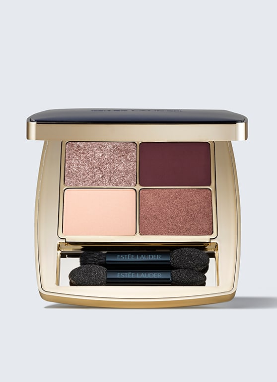 Estée Lauder Pure Color Envy Luxe Eyeshadow Quad - Blends Dffortlessly, No Fallout or Flaking, Refillable Luxury In Aubergine Dream, Size: 6g