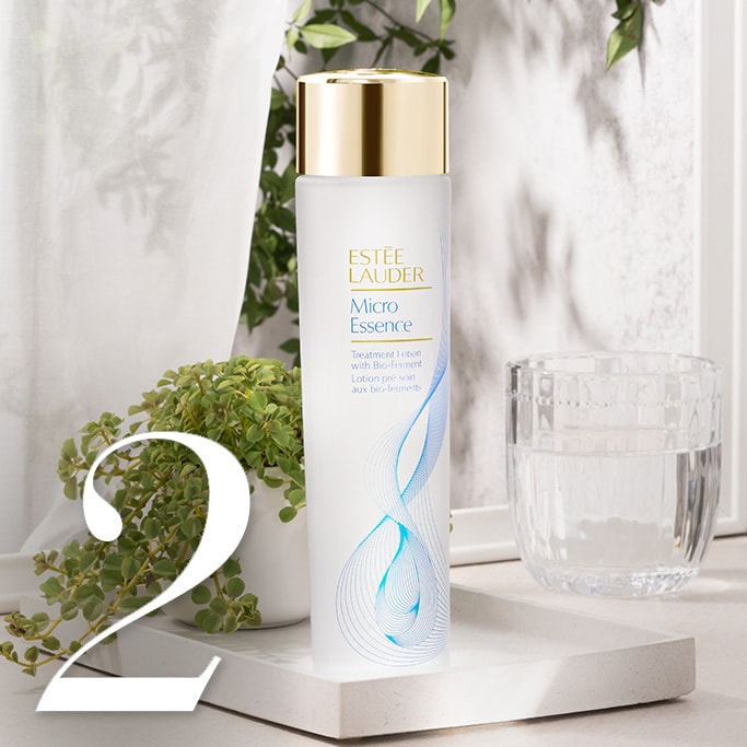 A bottle of the new Micro Essence Treatment Lotion