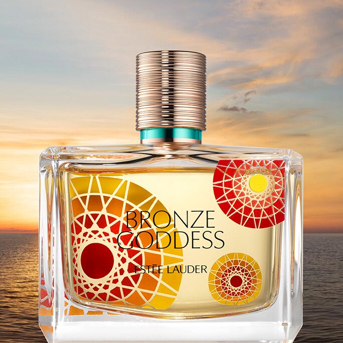 Limited edition Bronze Goddess Eau Fraiche printed bottle