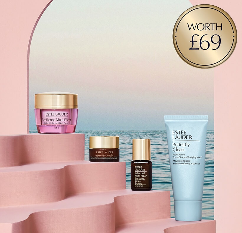 Receive a free gift including your choice of moisturiser worth up to £69, when you spend £75 or more.