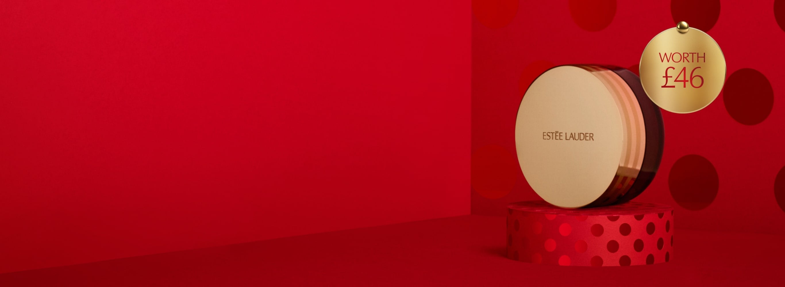 An Advanced Night Cleansing Balm on a red background.