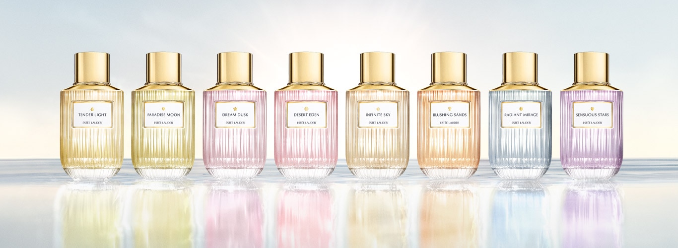Line up of all Luxury Fragrances