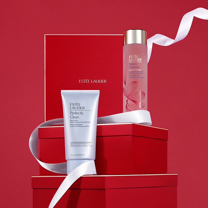 Revitalizing Supreme Youth Power Eye Balm, Youth Power Soft Crème Moisturiser and Advanced Night Repair Serum on marble surface