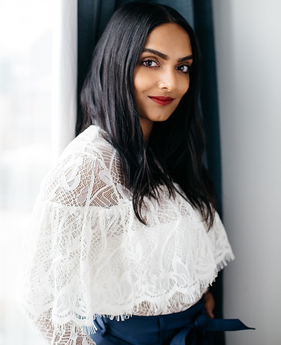 Beauty vlogger Deepica Mutyala showcases stripped-back, polished look