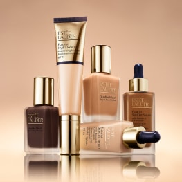 photo of woman applying estee lauder morning skincare routine