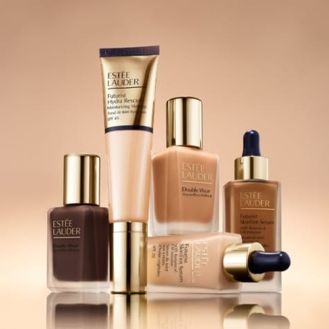 A collection of Estee Complexion products 