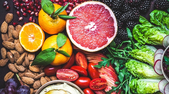 photo of fruits and vegetables blue zone diet