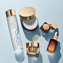 photo of estee lauder winter skincare routine products