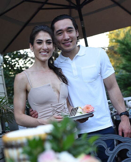 Sarah Kargman and her fiancée