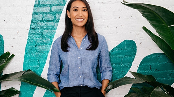 Eliza Blank, founder of The Sill, smiles